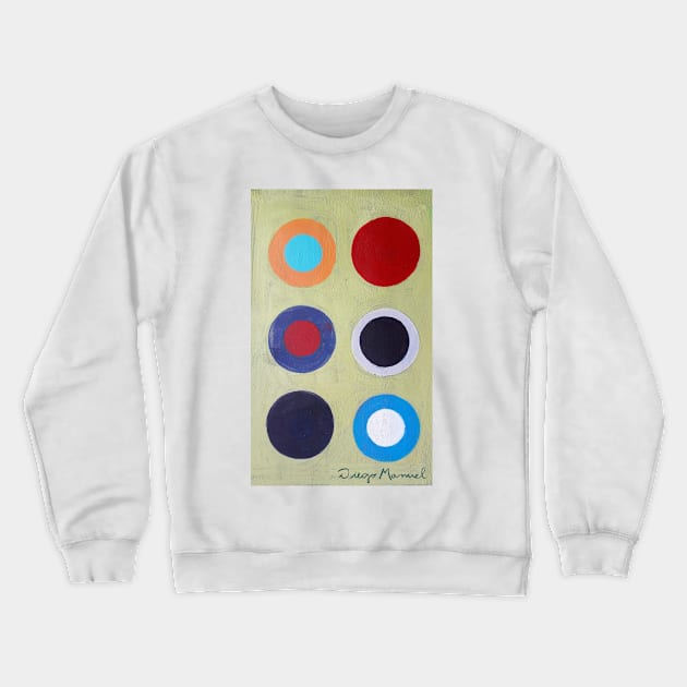 Composición con circulos 3 Crewneck Sweatshirt by diegomanuel